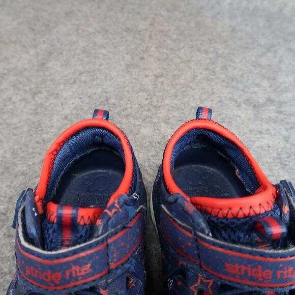 Stride Rite Shoes Baby 7 Sneaker Sandal Phibian Rubber Blue Red Water Play Kids - Picture 14 of 15